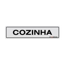 Placa De Sinalização Cozinha 30x7 Qi Comunicação - B-509 Q1a