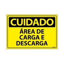Placa De Sinalização Cuidado Área De Carga E Descarga 30x20 Ecom IA - SC86 F9e Placa De Sinalização Cuidado Área De Carga E Descarga 30x20 Ecom IA - SC86 F9e