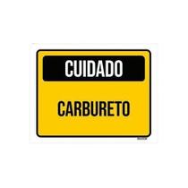Placa De Sinalização - Cuidado Carbureto 36X46