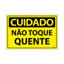 Placa De Sinalização Cuidado Não Toque Quente 30x20 Ecom IA - SC5 F9e Placa De Sinalização Cuidado Não Toque Quente 30x20 Ecom IA - SC5 F9e