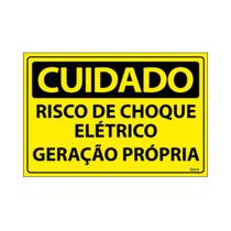 Placa De Sinalização Cuidado Risco De Choque Elétrico Geração Própria 30x20 Ecom IA - SC85 F9e Placa De Sinalização Cuidado Risco De Choque Elétrico Geração Própria 30x20 Ecom IA - SC85 F9e