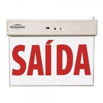 Placa de Sinalização de Saida 1 Face - Blumenau Iluminação 35 Lumens - 1W