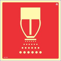 Placa de Sinalização E10 Válvula de Controle do Sistema de Chuveiros Automáticos Normatizada