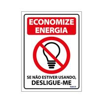 Placa De Sinalização Economize Energia Se Não Estiver Usando, Desligue-me 15x20 Ecom IA - P-31/1 F9e Placa De Sinalização Economize Energia Se Não Estiver Usando, Desligue-me 15x20 Ecom IA - P-31/1 F9e