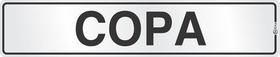 Placa De Sinalização Em Alumínio 5x25 - Copa