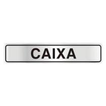 Placa de Sinalização em Alumínio Organização e Identificação de Ambientes 5X25CM CAIXA Placa de Sinalização em Alumínio Organização e Identificação de Ambientes 5X25CM CAIXA