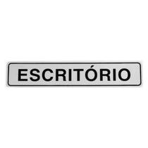 Placa de Sinalização em Alumínio Organização e Identificação de Ambientes 5X25CM ESCRITÓRIO Placa de Sinalização em Alumínio Organização e Identificação de Ambientes 5X25CM ESCRITÓRIO
