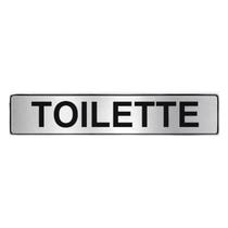 Placa de Sinalização em Alumínio Organização e Identificação de Ambientes 5X25CM TOILETTE Placa de Sinalização em Alumínio Organização e Identificação de Ambientes 5X25CM TOILETTE