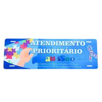 Placa de Sinalização em MDF atendimento Prioritário para Autistas Placa de Sinalização em MDF atendimento Prioritário para Autistas