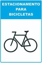 Placa De Sinalização Estacionamento Para Bicicletas - Afonso Sinalizações