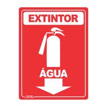 Placa de Sinalização Extintor Água