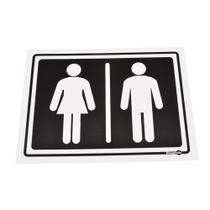 Placa de Sinalização FEMININO / MASCULINO Ref PS67 ENCARTALE