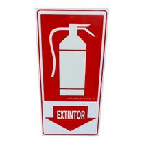 Placa de Sinalização fotoluminescente extintor 15x30 Placa de Sinalização fotoluminescente extintor 15x30