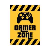 Placa de Sinalização Gamer Gamer Zone - EMPIRE GAMER