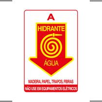 Placa De Sinalização Hidrante A Água 20X30 Ekomunike - X-710 F9e