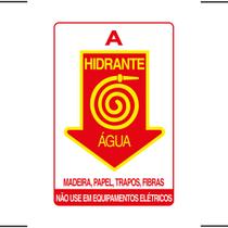 Placa De Sinalização Hidrante A Água 20X30 Ekomunike - X-710 F9e