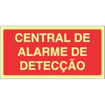 Placa de Sinalização Indicação MA4 Central de Alarme e Detecção Normatizada