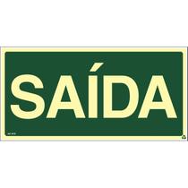 Placa de Sinalização Indicação S12 Saída Normatizada