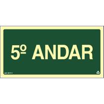 Placa de Sinalização Indicação S17 5º Andar Normatizada Placa de Sinalização Indicação S17 5º Andar Normatizada