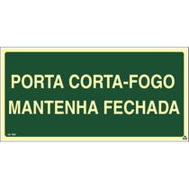 Placa de Sinalização Indicação S30 Porta CortaFogo Mantenha Fechada Normatizada Placa de Sinalização Indicação S30 Porta CortaFogo Mantenha Fechada Normatizada