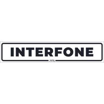 Placa de Sinalização Interfone 25X5