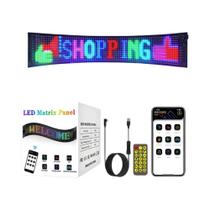 Placa De Sinalização LED Programável Em Tamanho Plus, Display Colorido Completo, Controle Por APP