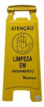 Placa De Sinalização Limpeza Em Andamento Bralimpia Placa De Sinalização Limpeza Em Andamento Bralimpia