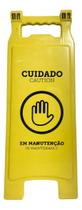 Placa De Sinalização Limpeza Em Manutenção Star Clean