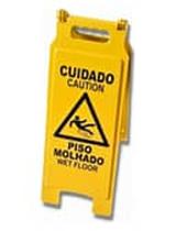 Placa De Sinalização Limpeza Piso Molhado Cor Oficial