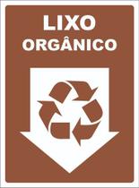 Placa De Sinalização Lixo Orgânico 20x30 - Afonso Sinalizações