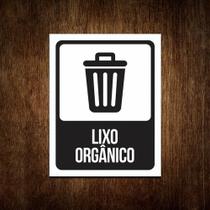 Placa De Sinalização - Lixo Organico (36x46)