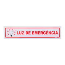 Placa de Sinalização LUZ DE EMERGÊNCIA Ref PS 120 ENCARTALE