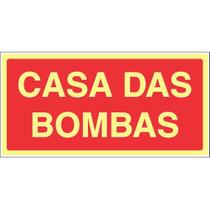 Placa de Sinalização MA2 Casa das Bombas Normatizada
