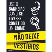 Placa de Sinalização Não Deixe Vestígios 20x15 Placa de Sinalização Não Deixe Vestígios 20x15