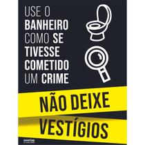 Placa de Sinalização Não Deixe Vestígios