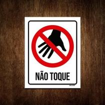 Placa De Sinalização - Não Toque 36X46