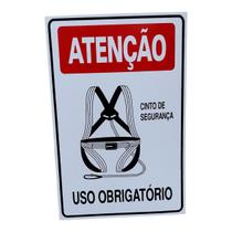 Placa DE Sinalização OBRIGATORIO CINTO DE SEGURANÇA 20X30 CM Placa DE Sinalização OBRIGATORIO CINTO DE SEGURANÇA 20X30 CM