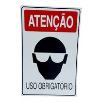 Placa DE Sinalização OBRIGATORIO USO DE OCULOS 20 X 30 CM Placa DE Sinalização OBRIGATORIO USO DE OCULOS 20 X 30 CM