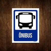 Placa De Sinalização - Ônibus 36x46