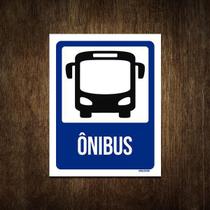 Placa De Sinalização - Ônibus 36X46