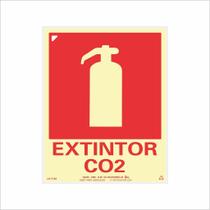 Placa de Sinalização para Extintor de Co2