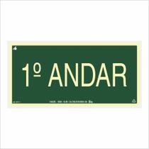 Placa de Sinalização para Pavimento 1º Andar