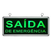 Placa de Sinalização para Saída de Emergência de LED UN-10 110V