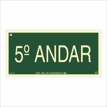 Placa de Sinalização Pavimento 5º Andar