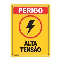 Placa de Sinalização Perigo Alta Tensão Placa de Sinalização Perigo Alta Tensão