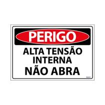 Placa De Sinalização Perigo Alta Tensão Interna Não Abra 30x20 Ecom IA - SP10 F9e Placa De Sinalização Perigo Alta Tensão Interna Não Abra 30x20 Ecom IA - SP10 F9e