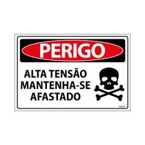 Placa De Sinalização Perigo Alta Tensão Mantenha-se Afastado 30x20 Ecom IA - SP11 F9e Placa De Sinalização Perigo Alta Tensão Mantenha-se Afastado 30x20 Ecom IA - SP11 F9e