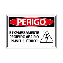 Placa De Sinalização Perigo É Expressamente Proibido Abrir O Painel Elétrico 30x20 Ecom IA - SP73 F9e Placa De Sinalização Perigo É Expressamente Proibido Abrir O Painel Elétrico 30x20 Ecom IA - SP73 F9e