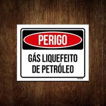 Placa De Sinalização - Perigo Gás Liquefeito Petróleo 36X46