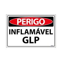 Placa De Sinalização Perigo Inflamável GLP 30x20 Ecom IA - SP75 F9e Placa De Sinalização Perigo Inflamável GLP 30x20 Ecom IA - SP75 F9e